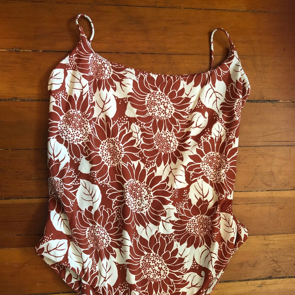 Madewell floral one piece
